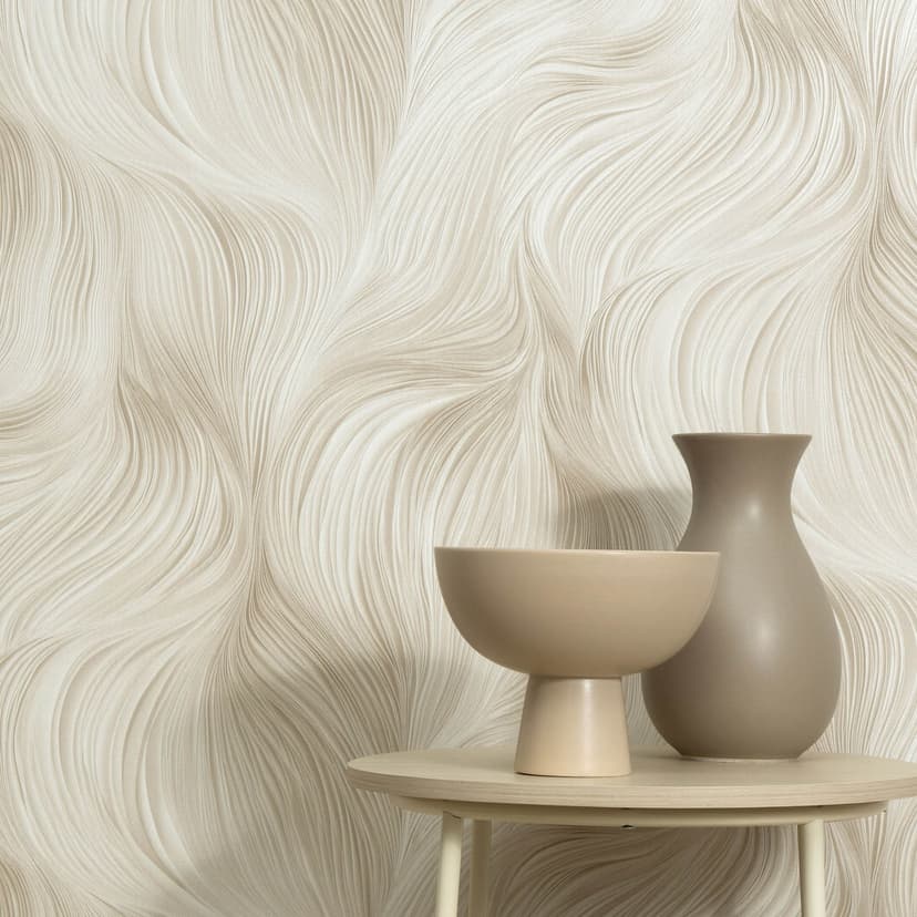 Guido Maria Kretschmer carta da parati grafica Waves of Light Fashion for Walls 5 beige