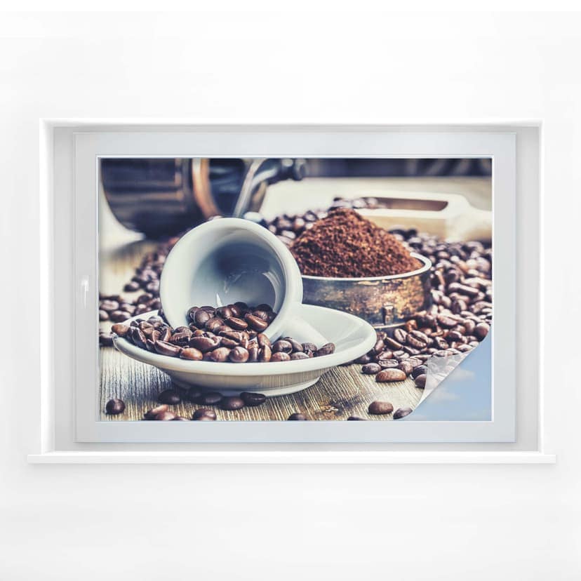 Pellicola adesiva per vetri - sogni di caffè