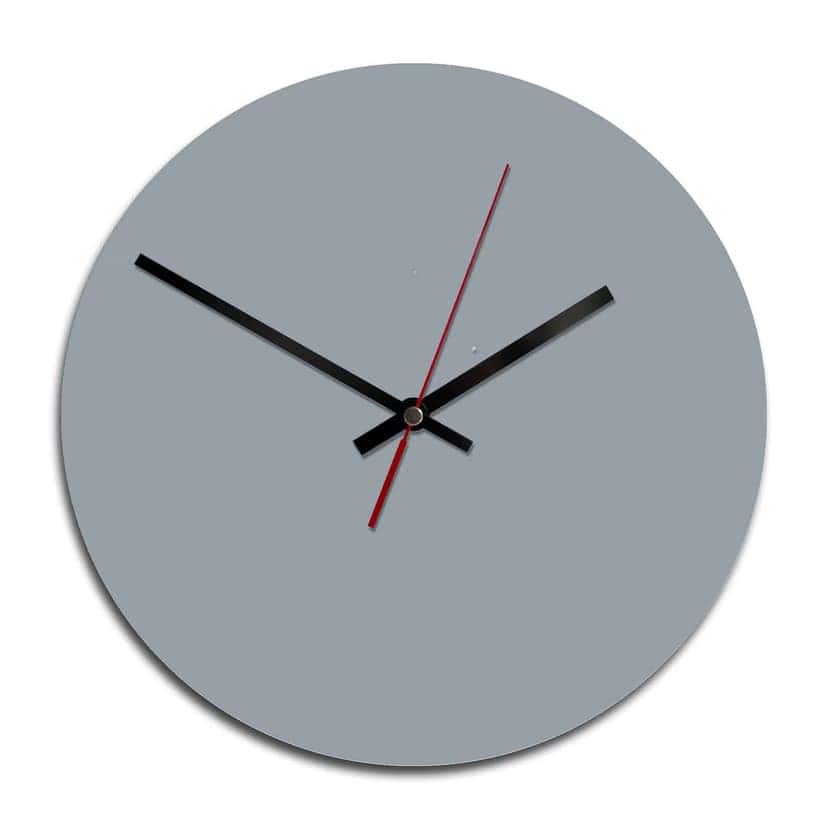 Orologio in legno - Blu grigio