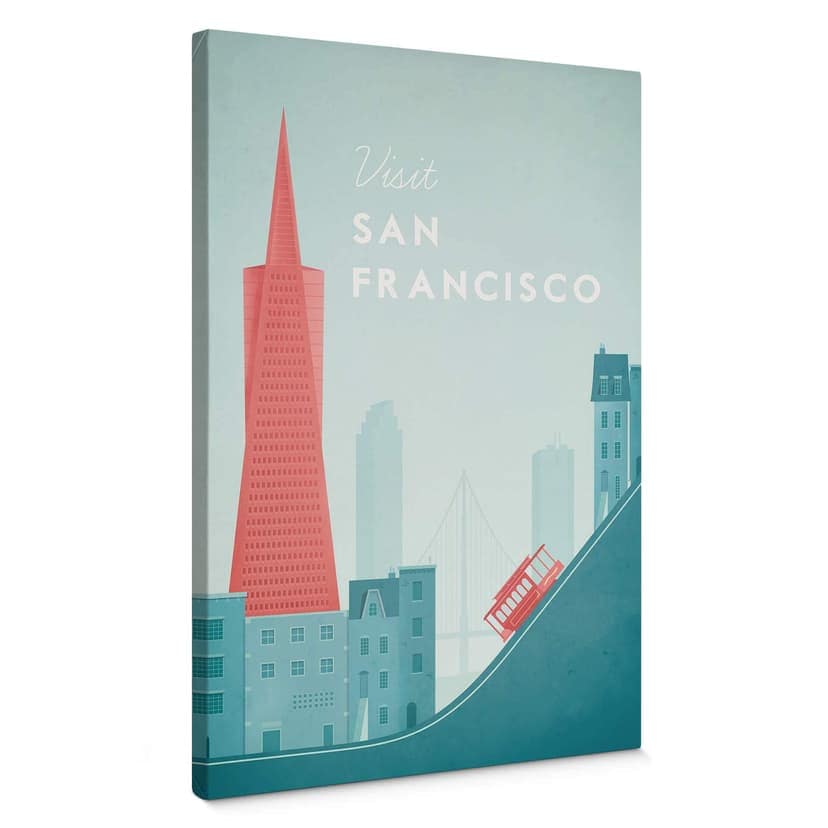 Stampa su tela Rivers - San Francisco