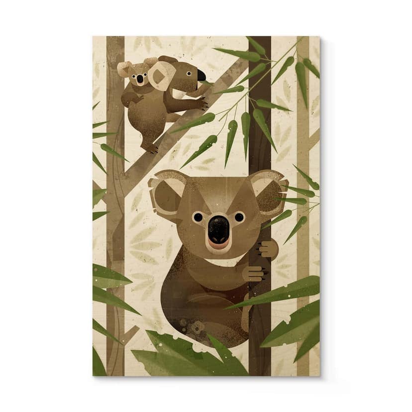 Stampa su legno Braun - Coala