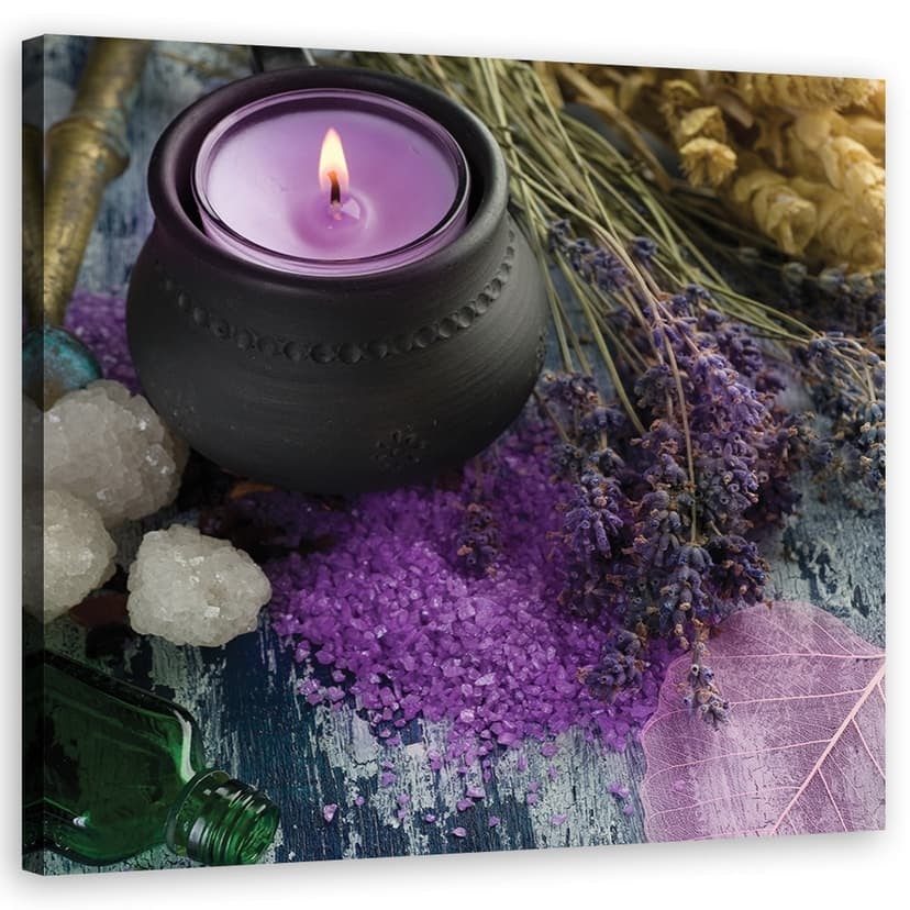 Stampe su tela, Candela Zen Spa viola