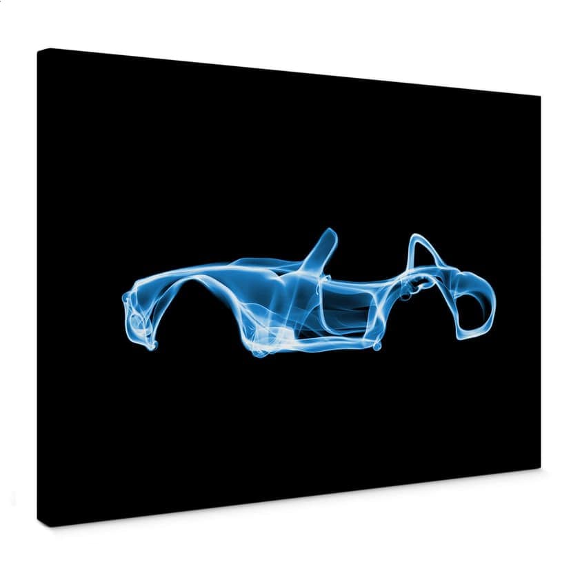 Stampa su tela Mielu - Blue car