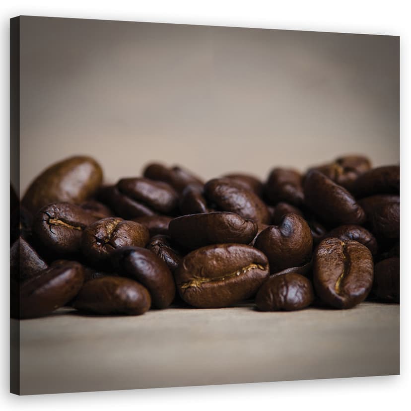 Stampe su tela, chicchi di caffè