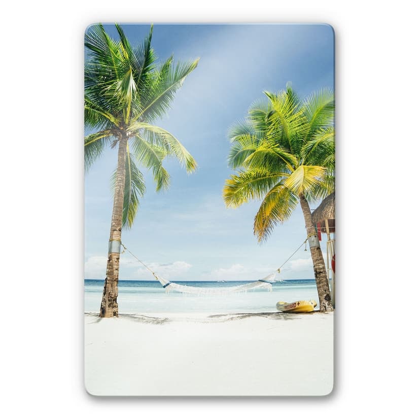 Glasbild  - Hammock in Paradise
