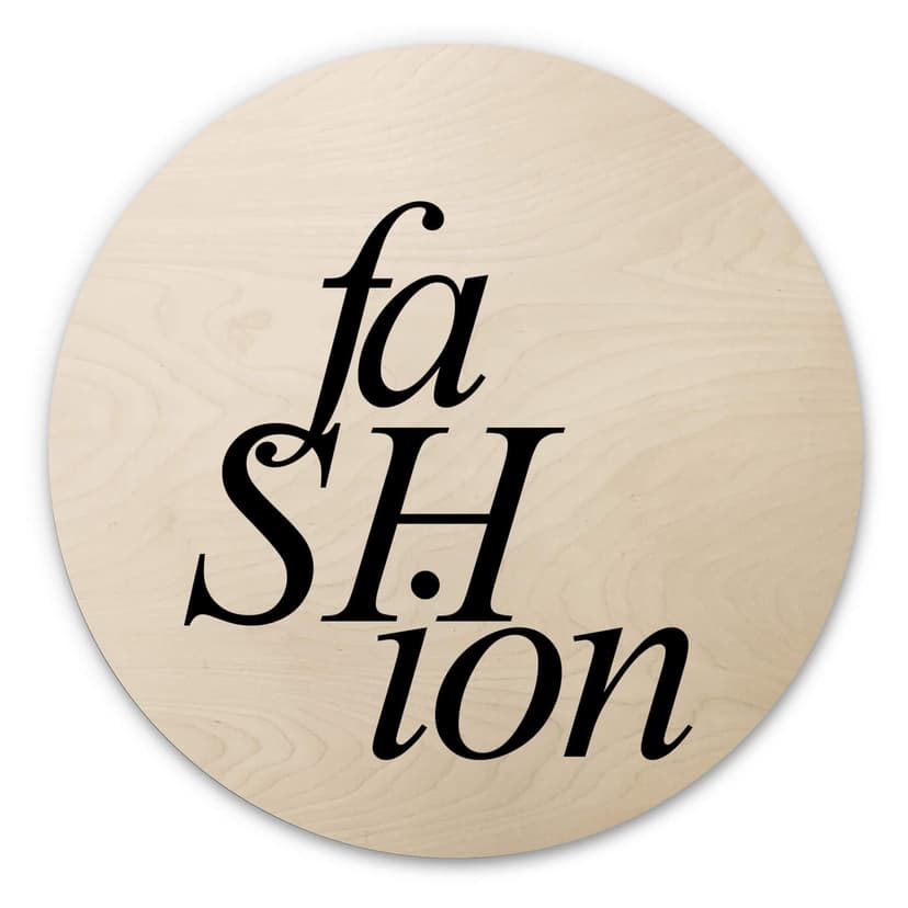 Stampa su legno Moda 01 - Rotonda