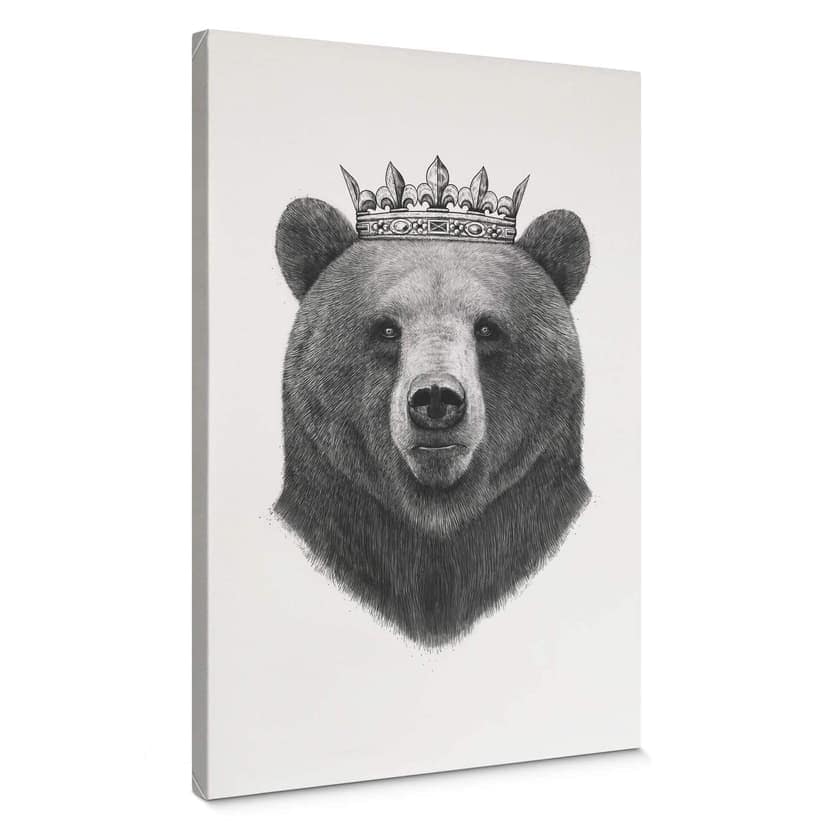 Stampa su tela Korenkova - King Bear
