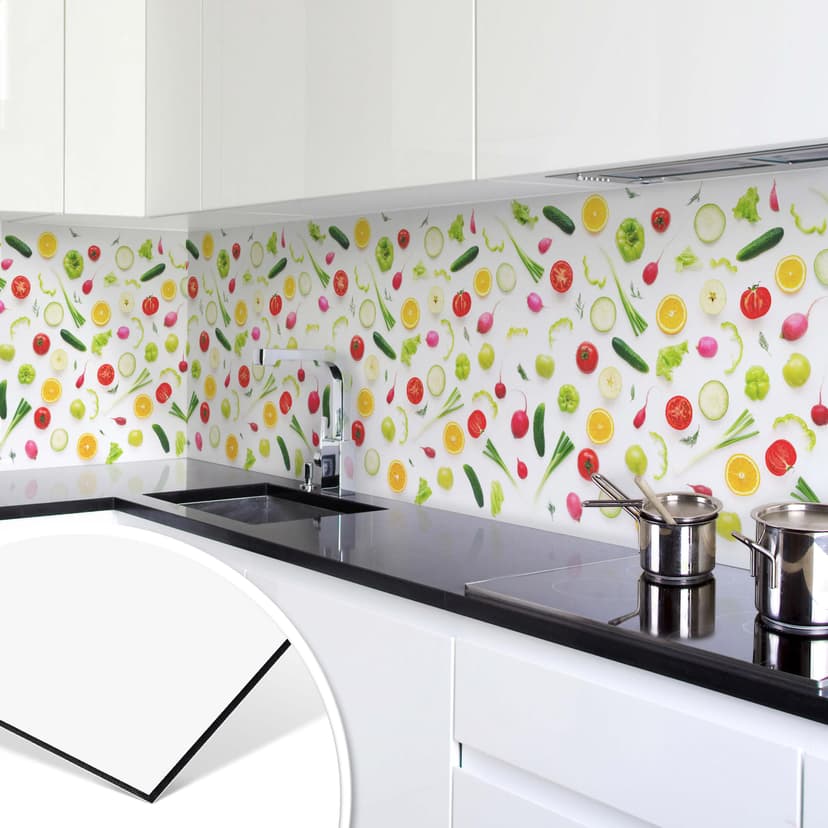 Rivestimento per cucina in Alu-Dibond – Verdure 01