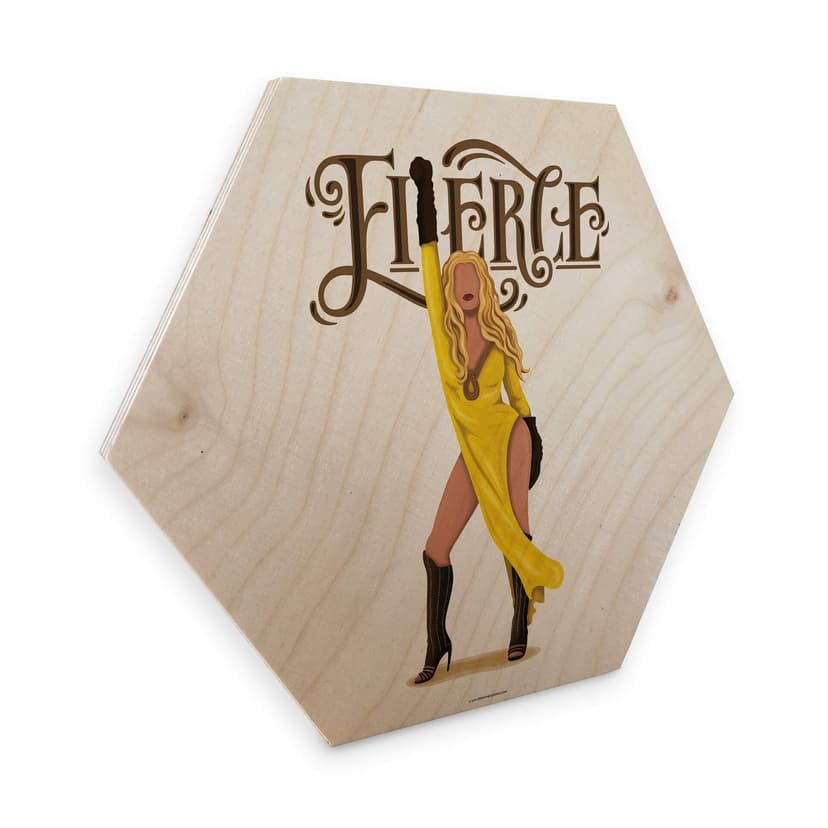 Esagono legno Tohmé - Omaggio a Beyoncé