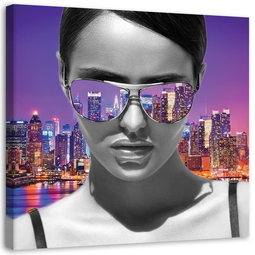 Stampe su tela, Donna pop art a New York