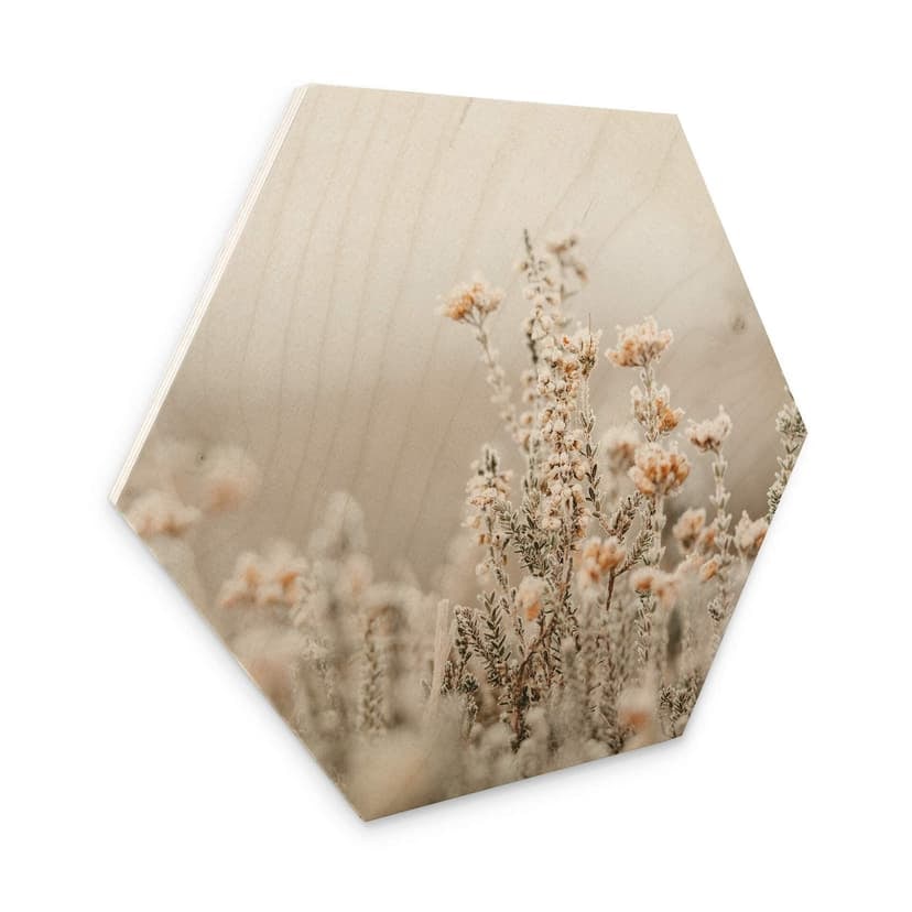 Esagoni in legno Annie - Fiori di ghiaccio