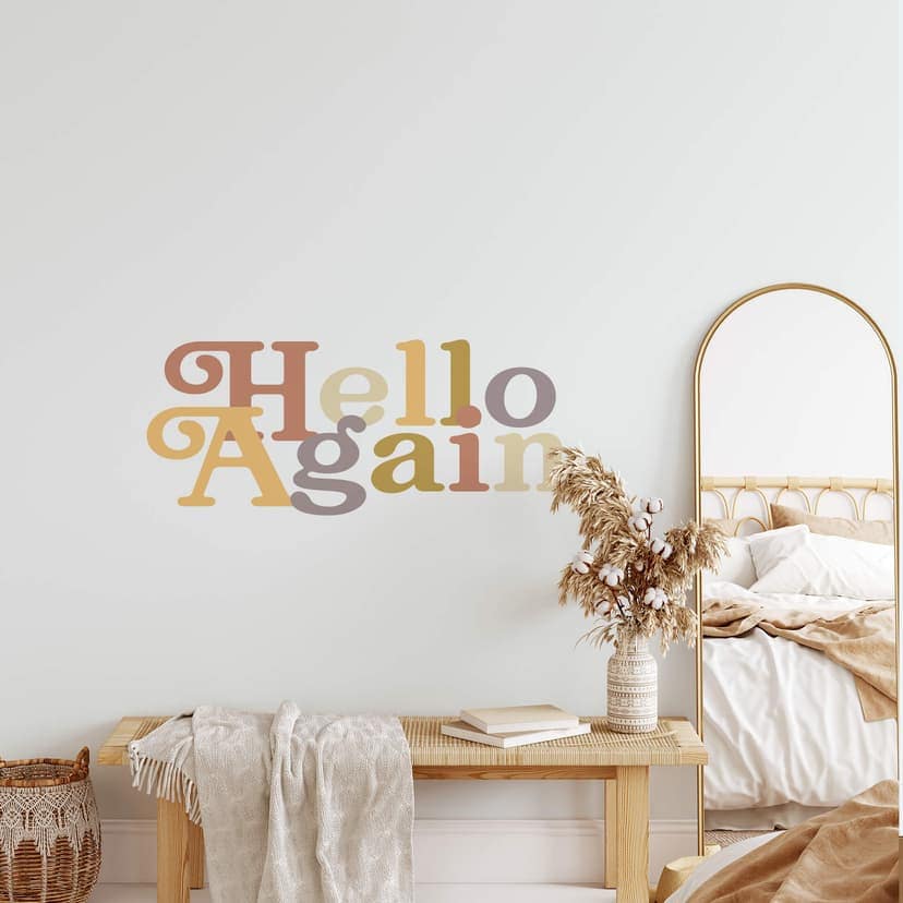 Adesivo murale Hello Again