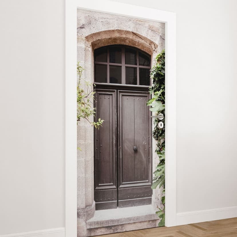 Pellicola per porte in legno antico - Hugonnard - Decorazione per porte autoadesiva