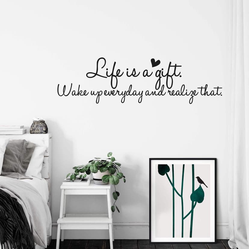 Adesivo murale - life is a gift...