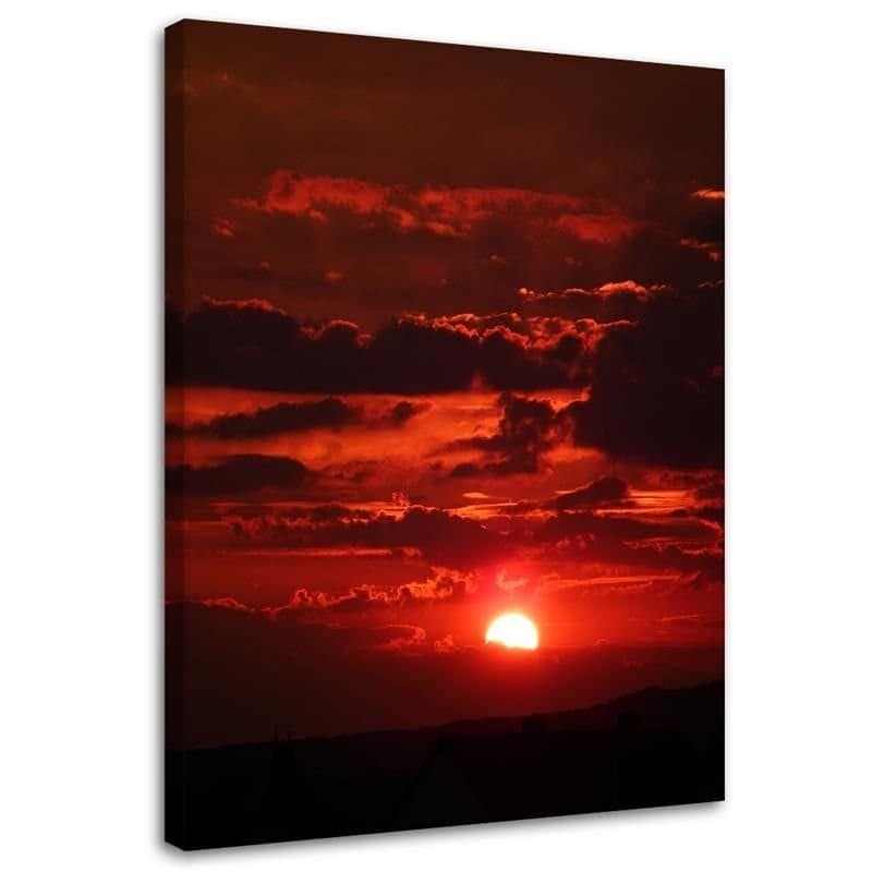Stampe su tela, Tramonto rosso