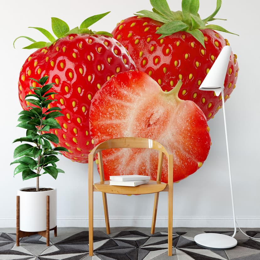 Fotomurale Strawberries - 240x260 cm