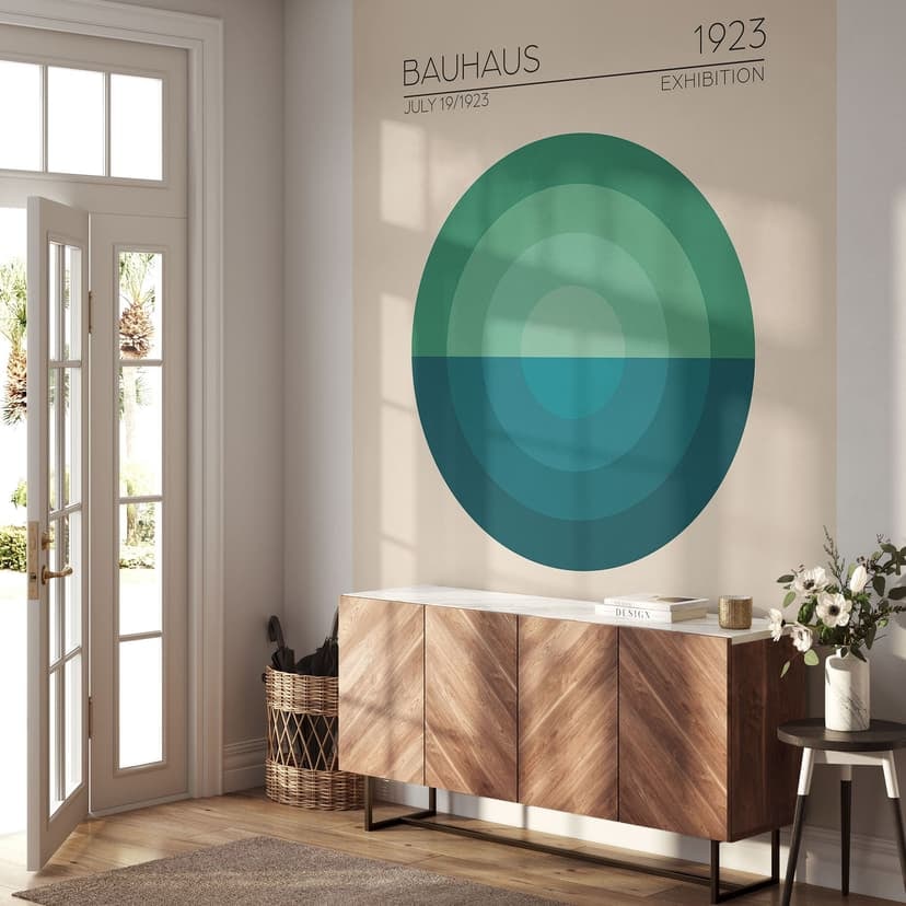 Fotomurale Bauhaus Mavi Daire - Tunaboylu
