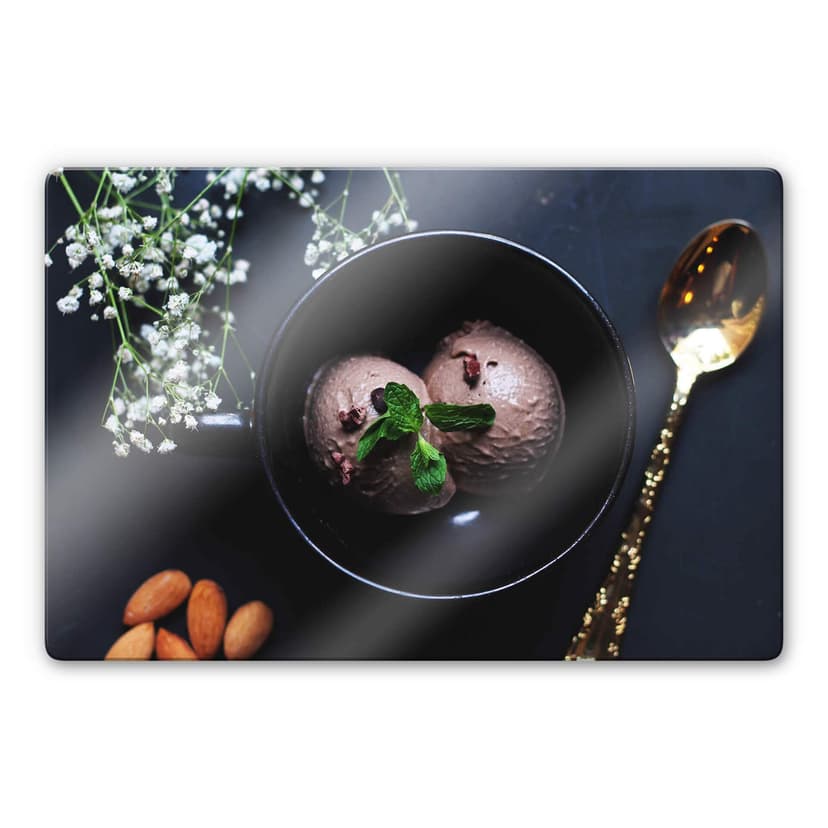 Glasbild Selbstgemachtes Eis