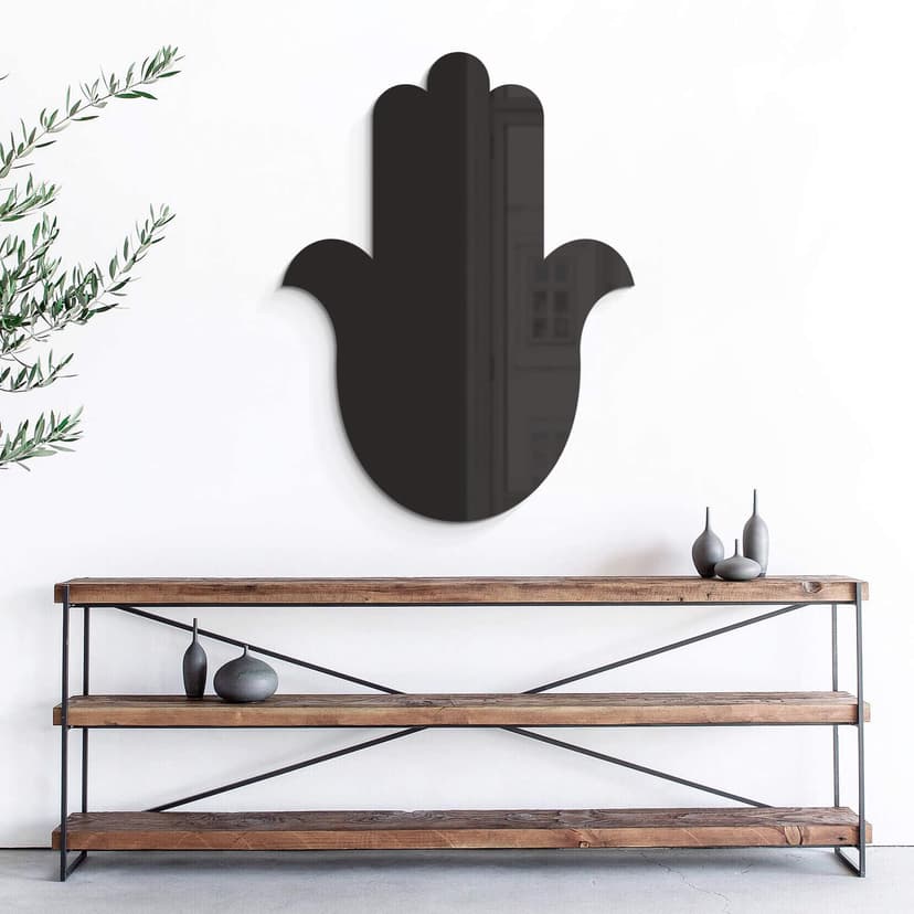 Decoro in acrilico Yoga mano silhouette