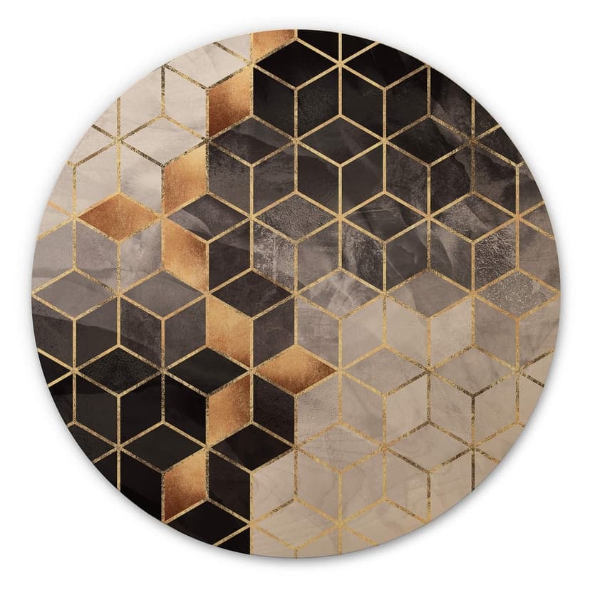 Stampa su legno Fredriksson - Smoky Cubes