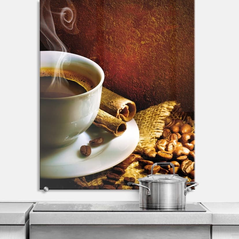 Pannello paraschizzi  Caffè 01 - verticale
