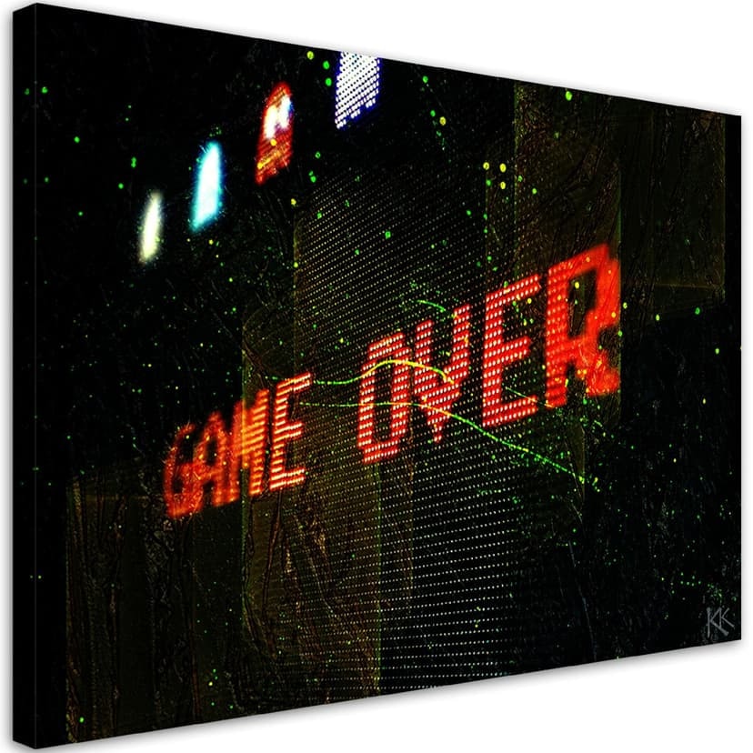 Stampe su tela, Game Over game console