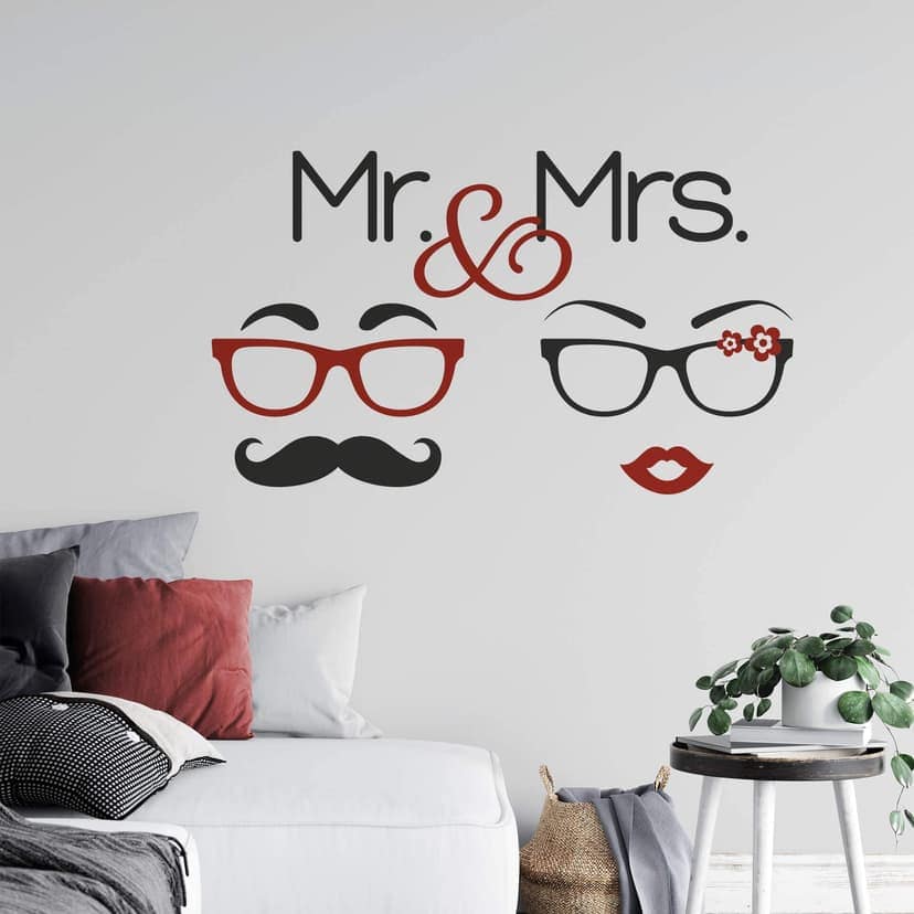 Adesivo murale -  Mr. & Mrs. Hipster