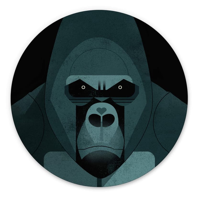 Cerchio a muro Gorilla - Braun