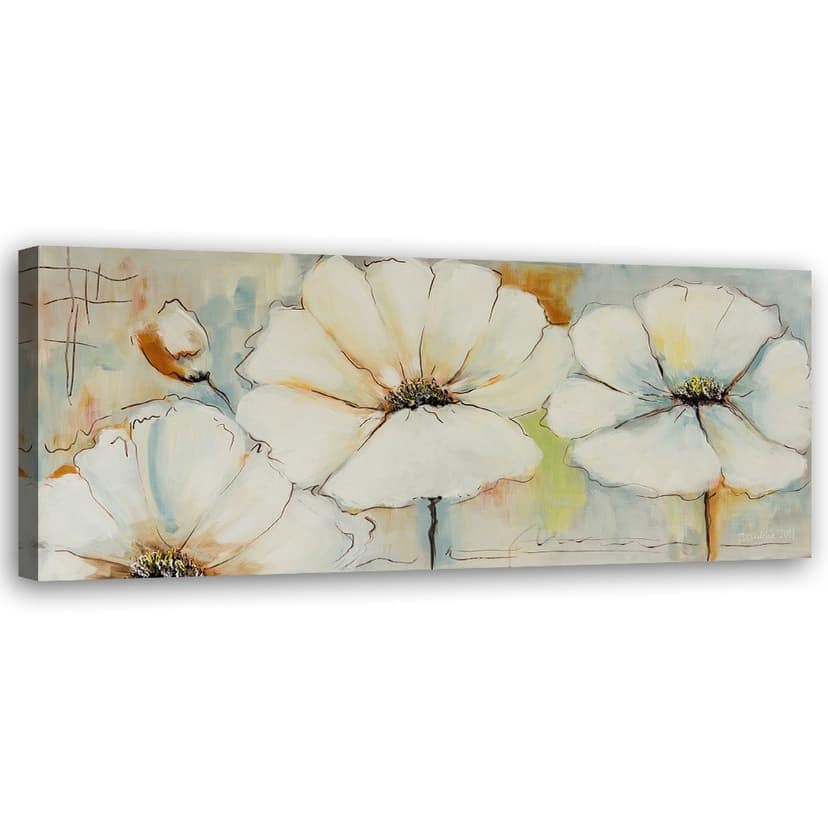 Stampe su tela, Tre fiori e un bocciolo