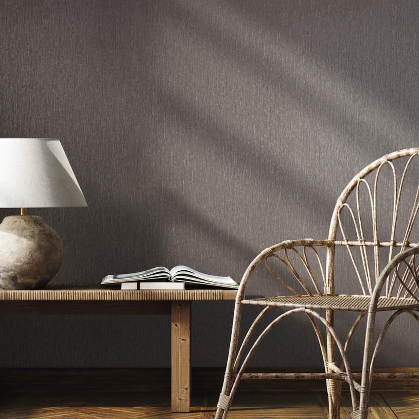 Carta da parati semplice, rivestimento murale in tessuto non tessuto Novamur Jackie beige