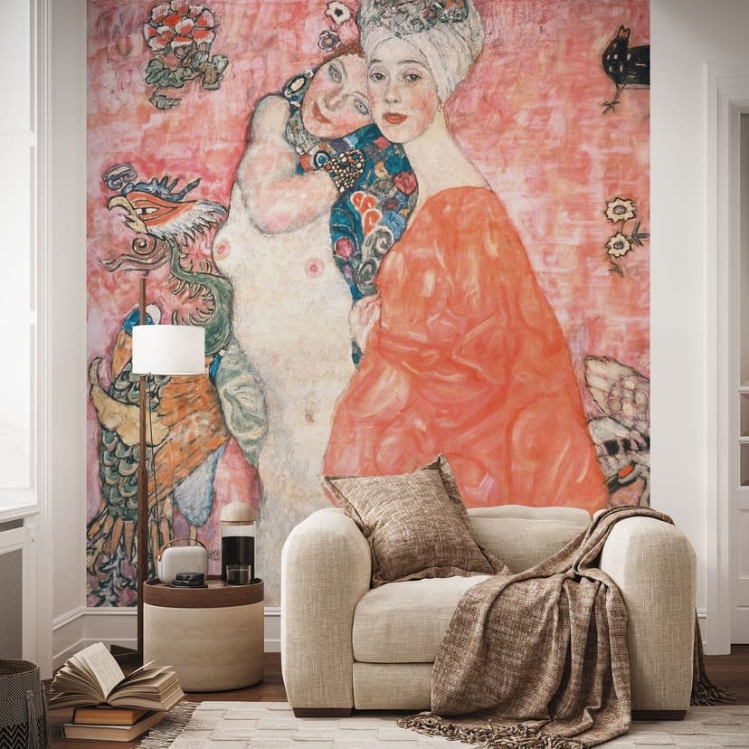 Fotomurale con stampa d'arte - Klimt - Le amiche