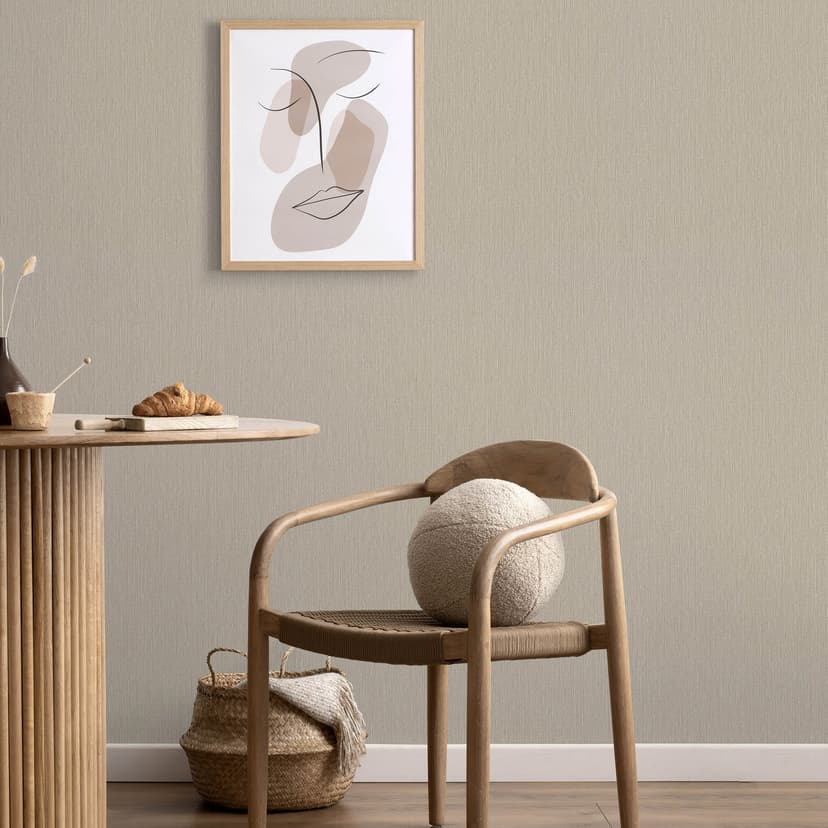 Guido Maria Kretschmer Carta da parati unitaria Echo & Soft Loom Fashion for Walls 5 taupe