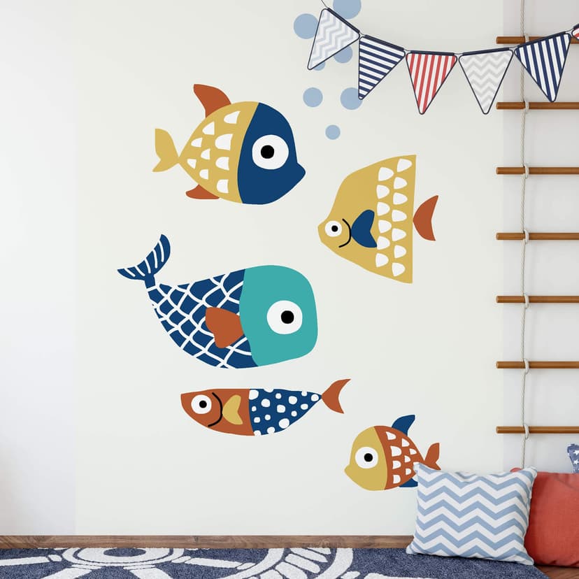 Fotomurale Kubistika - Pesce colorato