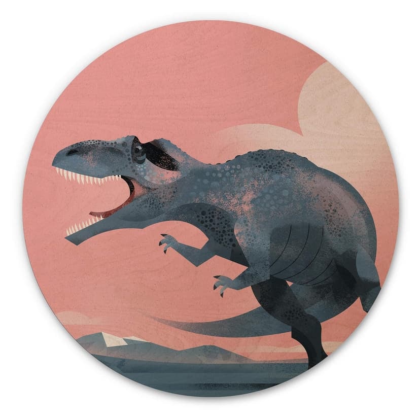 Stampa su legnoBraun - Giganotaurus Dinosaur