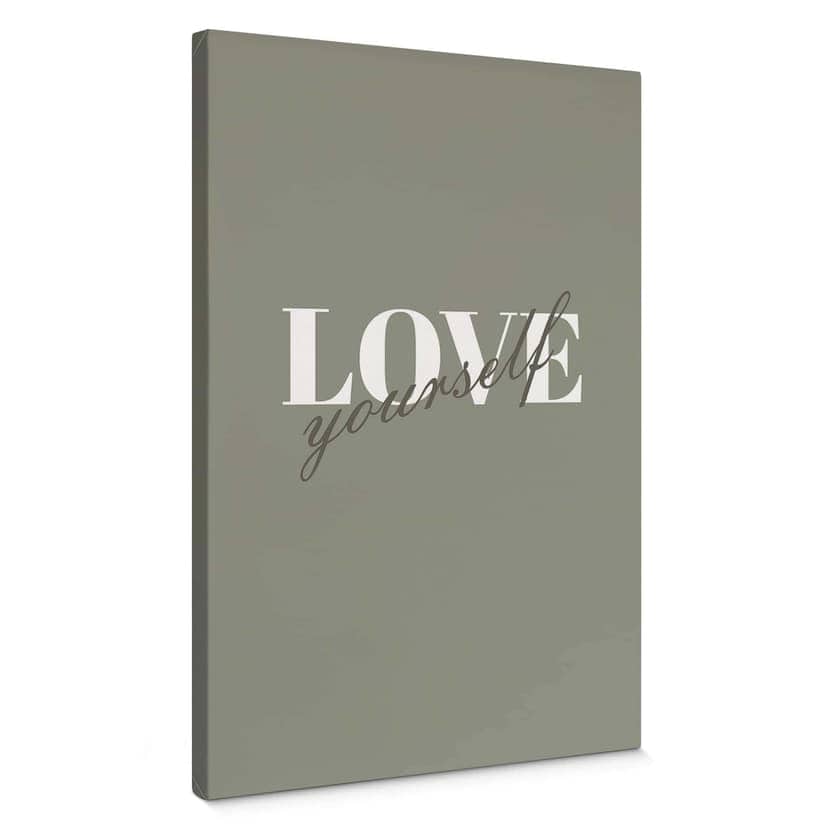 Stampa su tela Love yourself