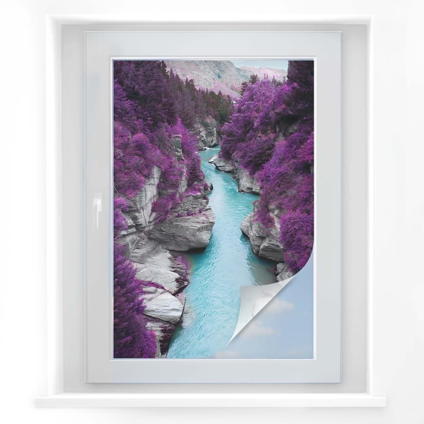 Pellicola adesiva per vetri - fiume Kawarau