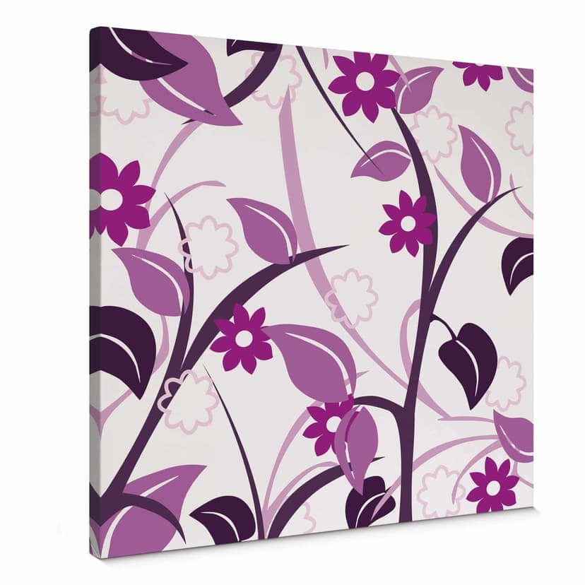 Stampa su tela - Giardino in fiore rosa