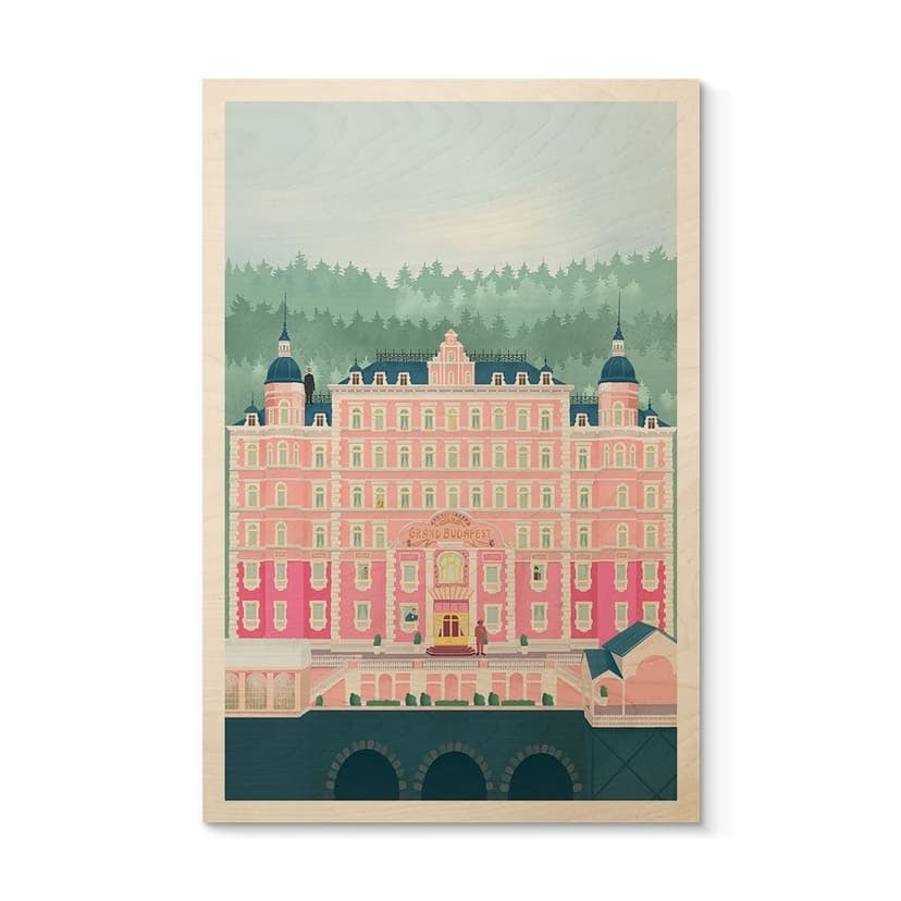 Stampa su legno Grand Budapest Hotel - Lizde