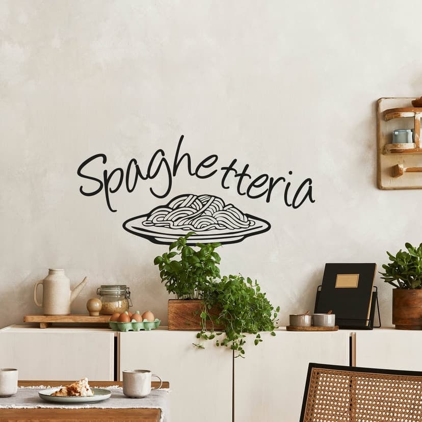 Adesivo murale - Spaghetteria - piatto