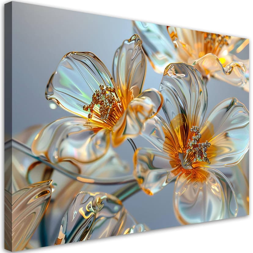 Stampa su tela, Fiori di diamante - composizione