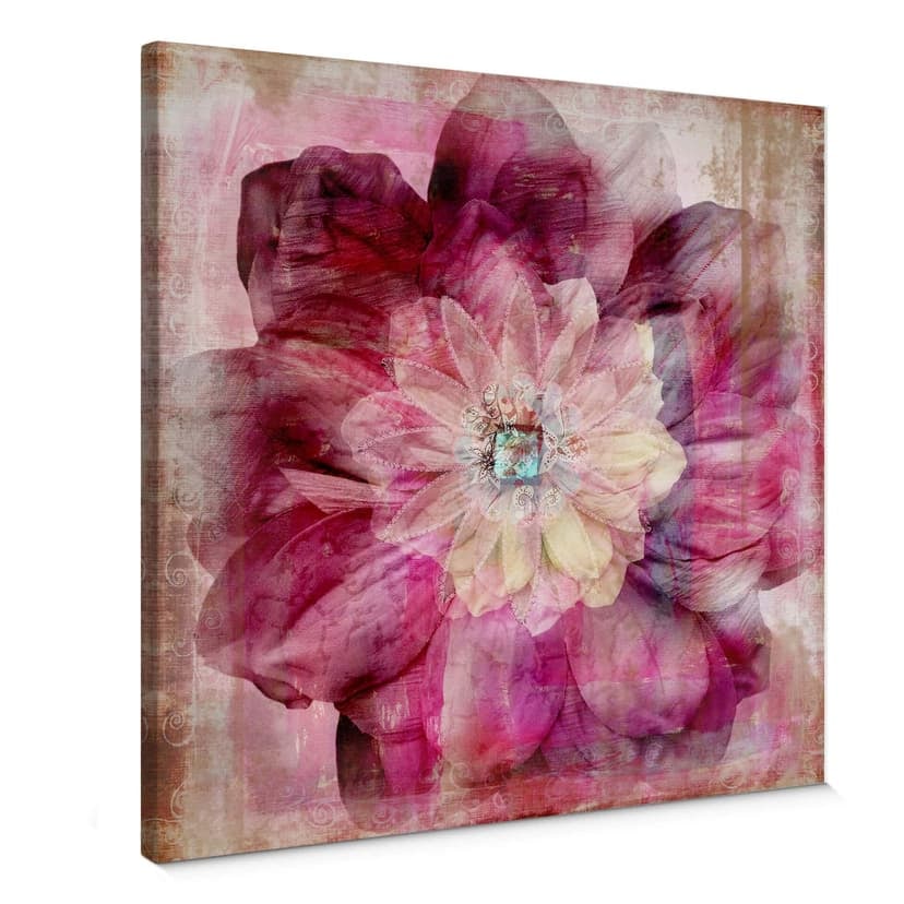 Stampa su tela - Peonia rosa