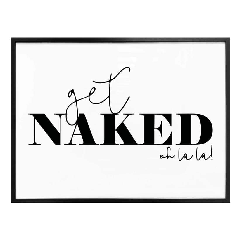 Poster - Get naked