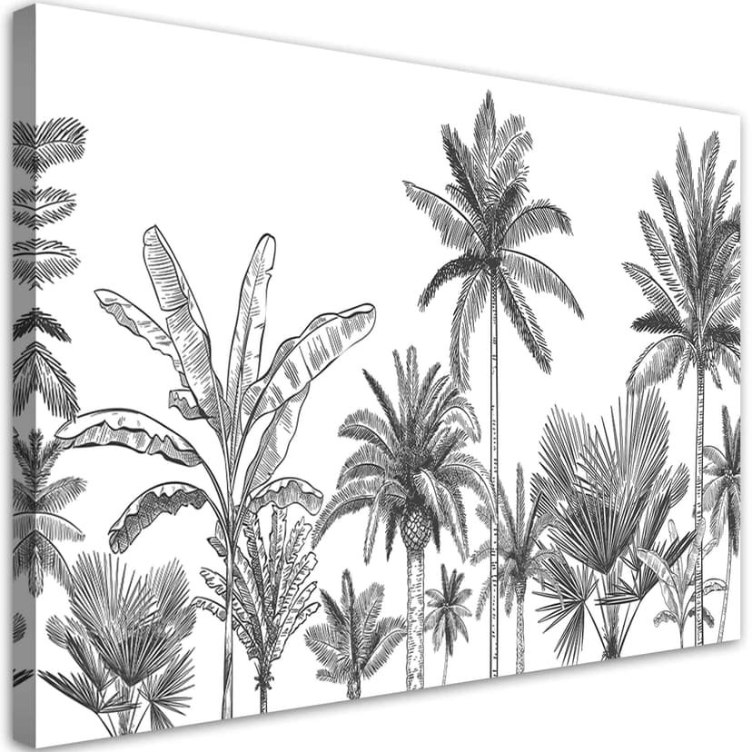 Stampe su tela, Palme in bianco e nero