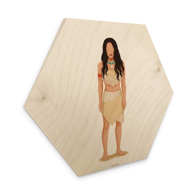 Esagono in legno Tohmé - Pocahontas