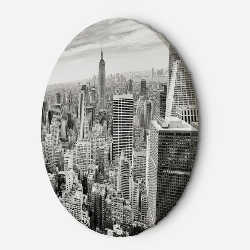 Immagine su tela rotonda Grattacielo di New York