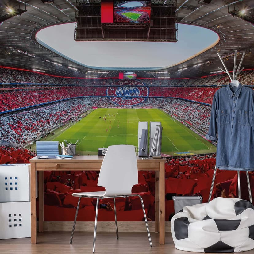 Fotomurale Stadio FCB Rosso Bianco