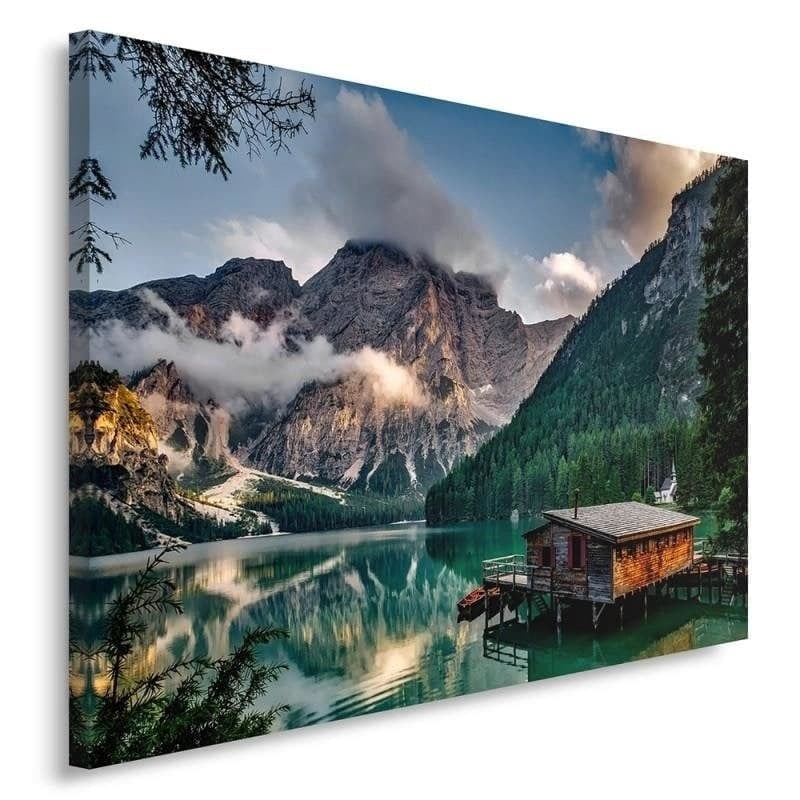 Stampe su tela, Casa montagne Alpi