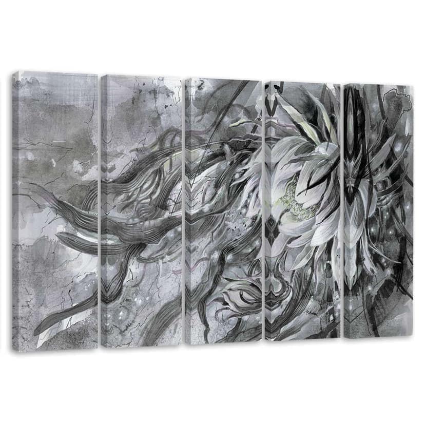 Stampa su tela 5 pezzi, Fiore della Regina della Notte