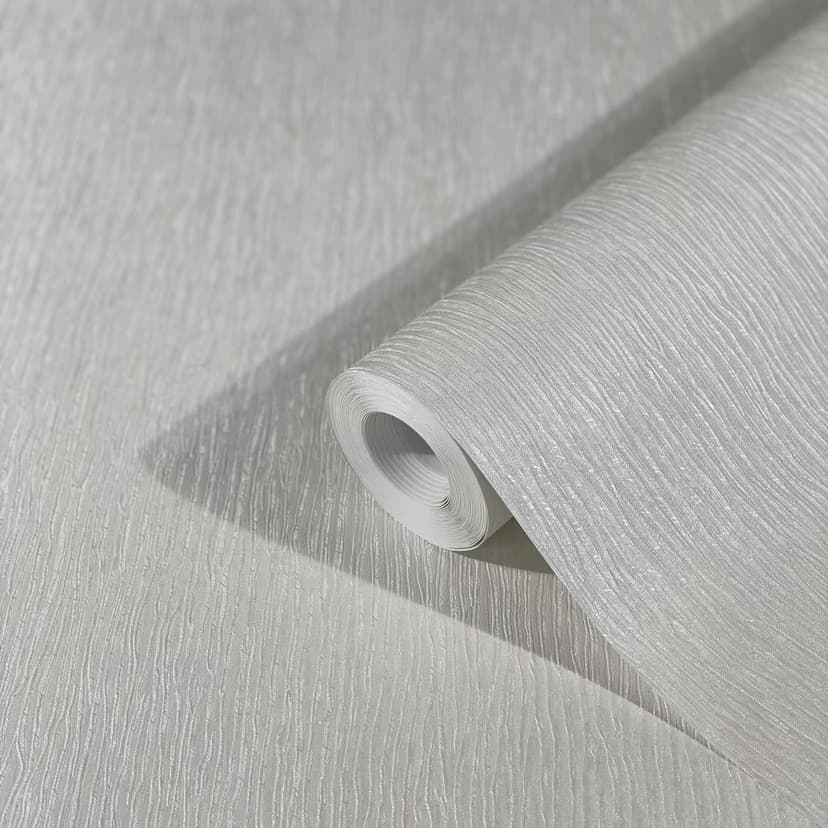 Carta da parati in tessuto non tessuto con leggero effetto strutturato in tinta unita grigia