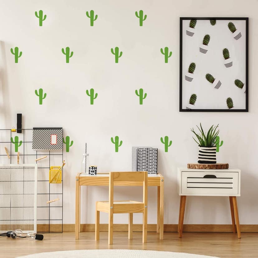 Adesivo murale Set di cactus